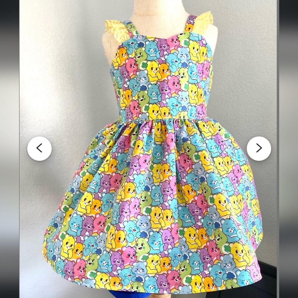 Handmade Toddler Care Bears Dress